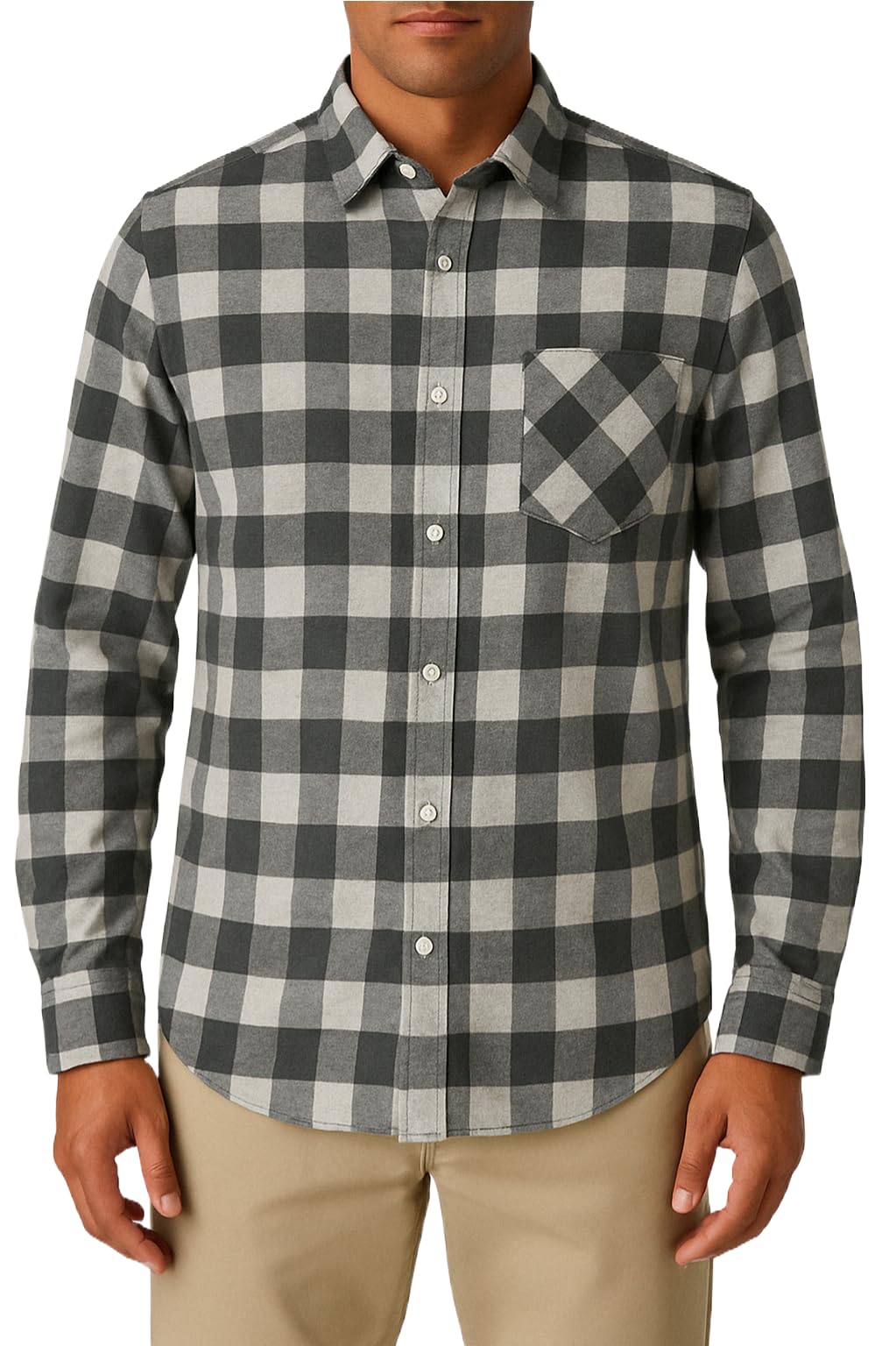 Free Folks Men's Long Sleeve Plaid Shirt